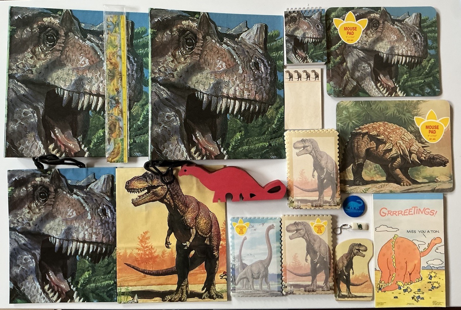 Lot Of 17 United States Postal Service The World Of Dinosaurs Office Supplies