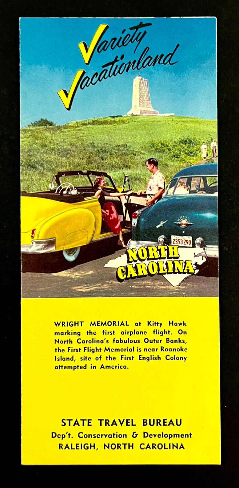 1950s Variety Vacationland North Carolina Vintage Travel Recreation Brochure