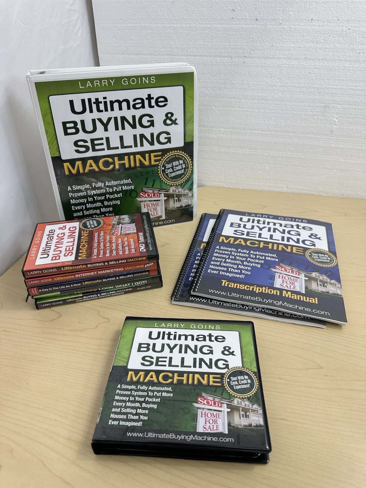 Larry Goins Ultimate Buying & Selling Machine Real Estate Course DVD & Books