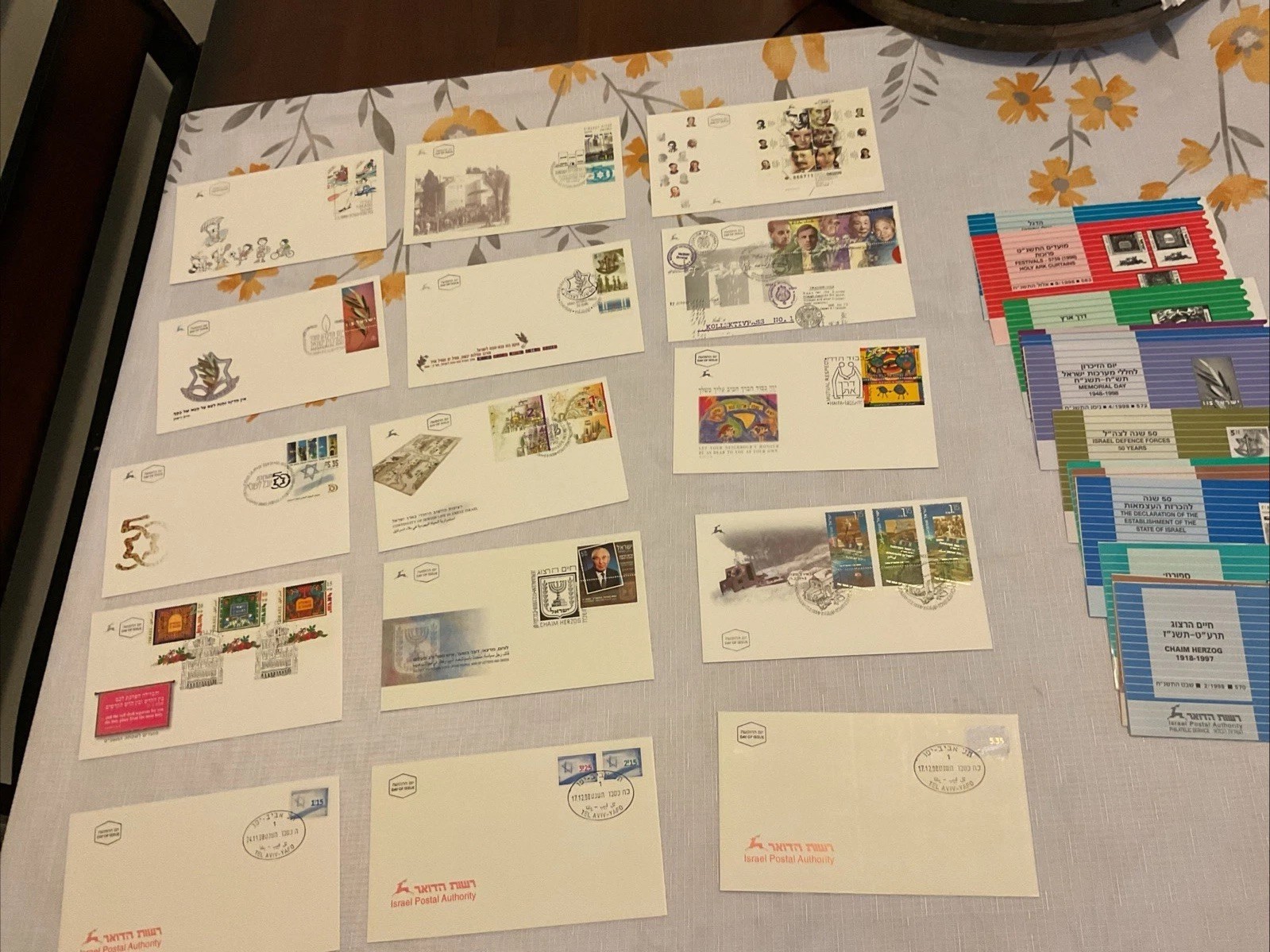 ISRAEL-(-1998-)-lot of 15-FDC'S of Israel Postal History & BULLETINS-# 92