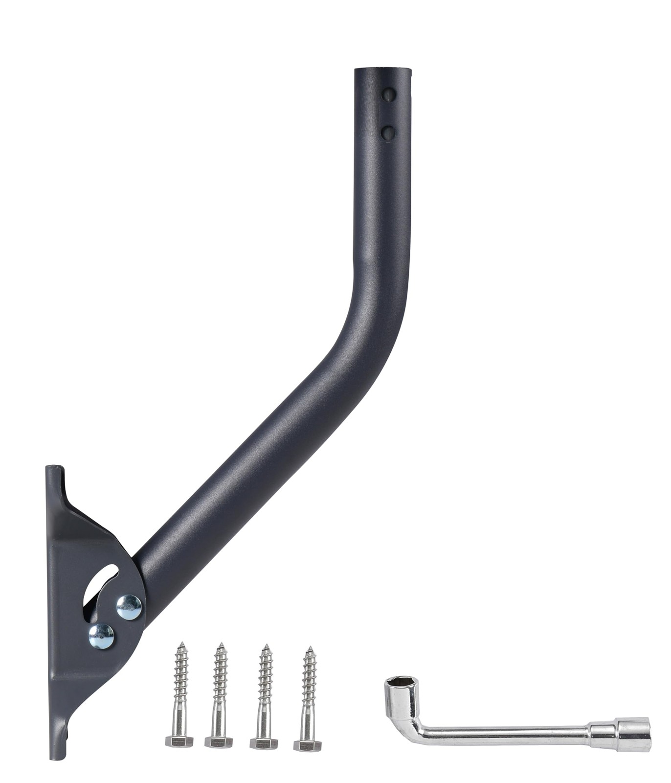 Universal Antenna Mounting Pole 1.5" Dia x 17" L, Heavy Duty J Mount for Star...