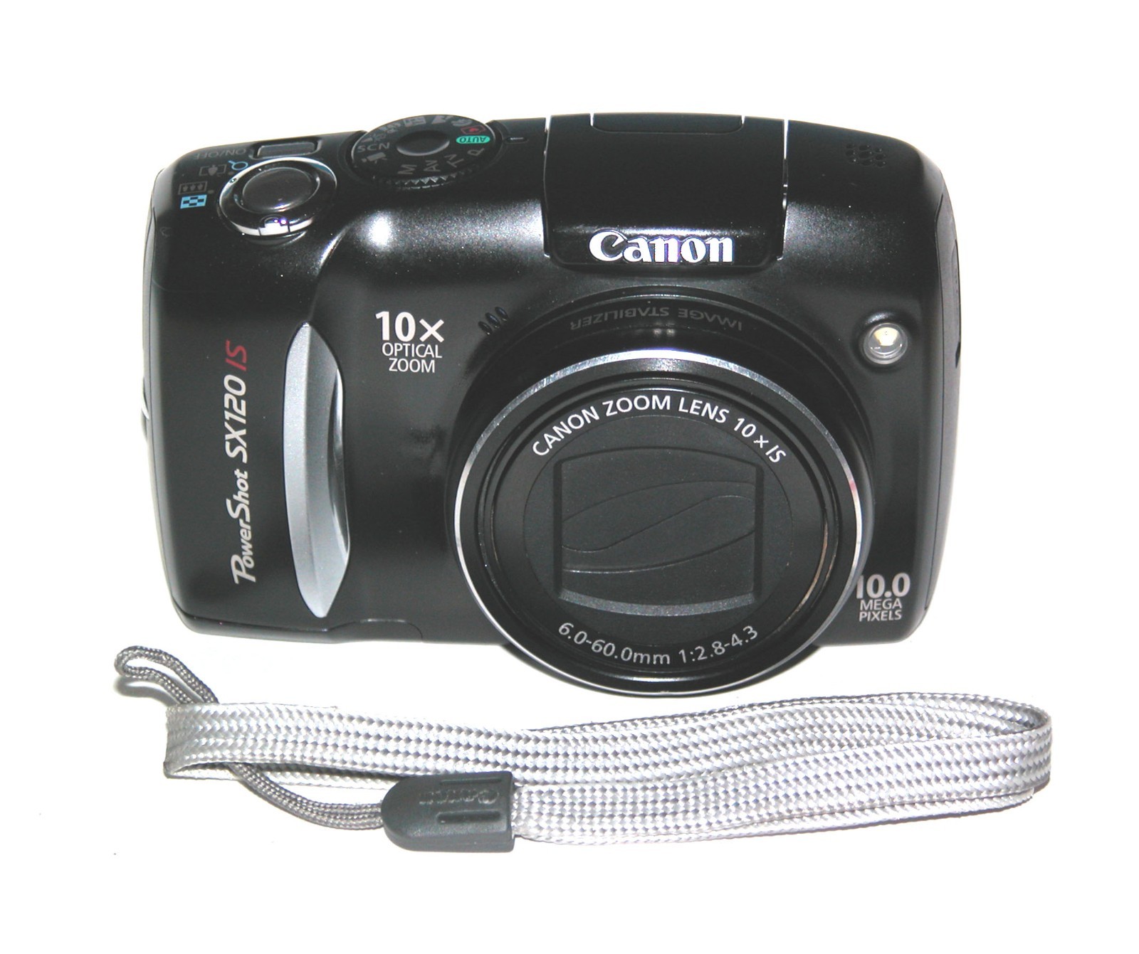 Canon PowerShot SX120 IS 10.0MP Digital Camera - Black #5365