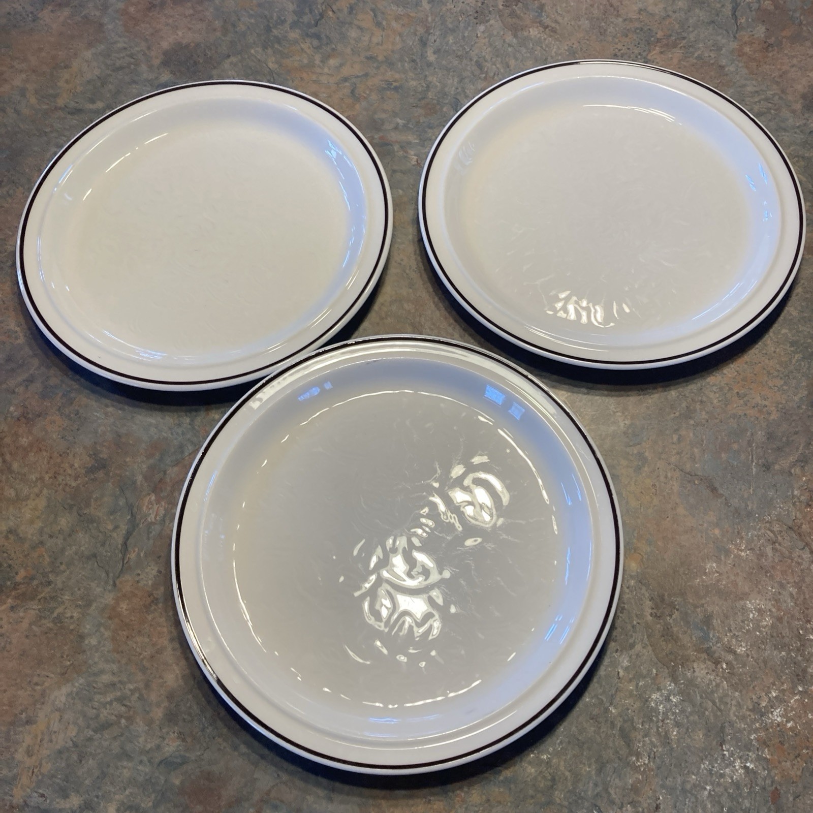 Set Of 3 Royal Dalton Ting Dinner Plates 10 3/8”  Ls1012 Lambethware