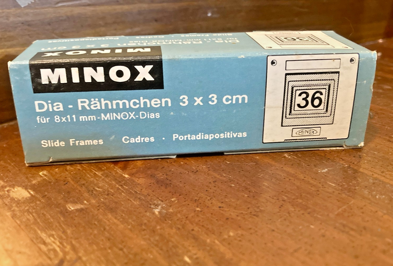 Vtg. MINOX 3x3 cm Slide Frames - 36 Count - UNUSED