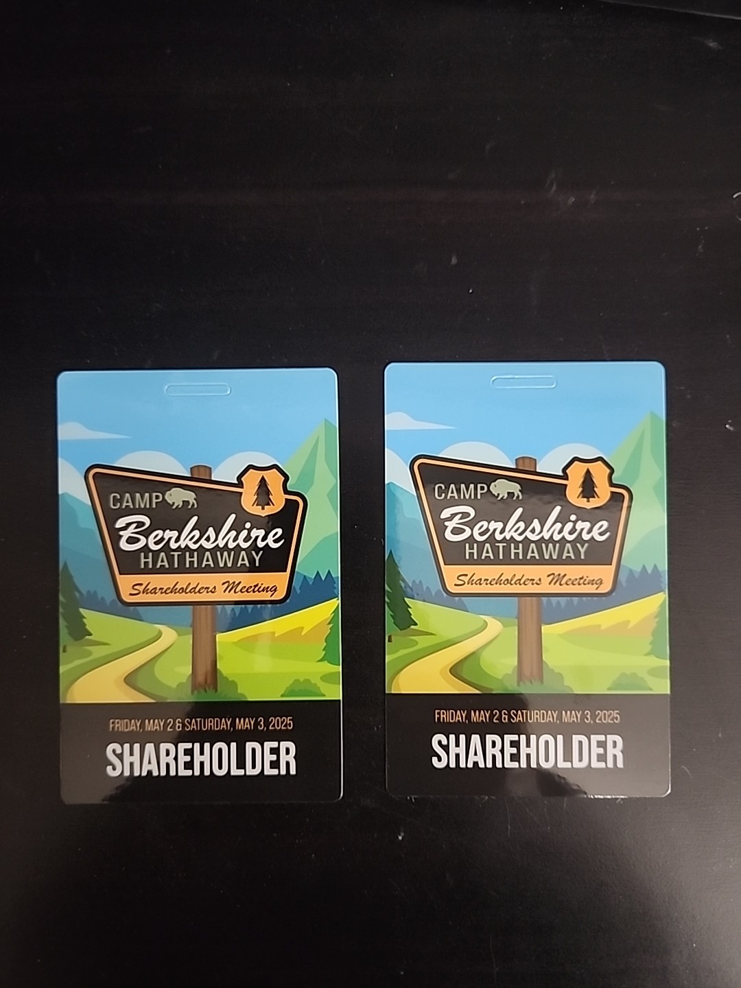 One  2025 BERKSHIRE HATHAWAY Annual Shareholder Meeting Credential Pass 
