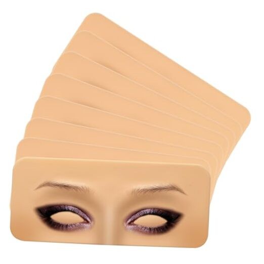 ATOMUS 8pcs Tattoo Practice Skin for Eyebrows Eyeliner 3D Permanent Makeup 