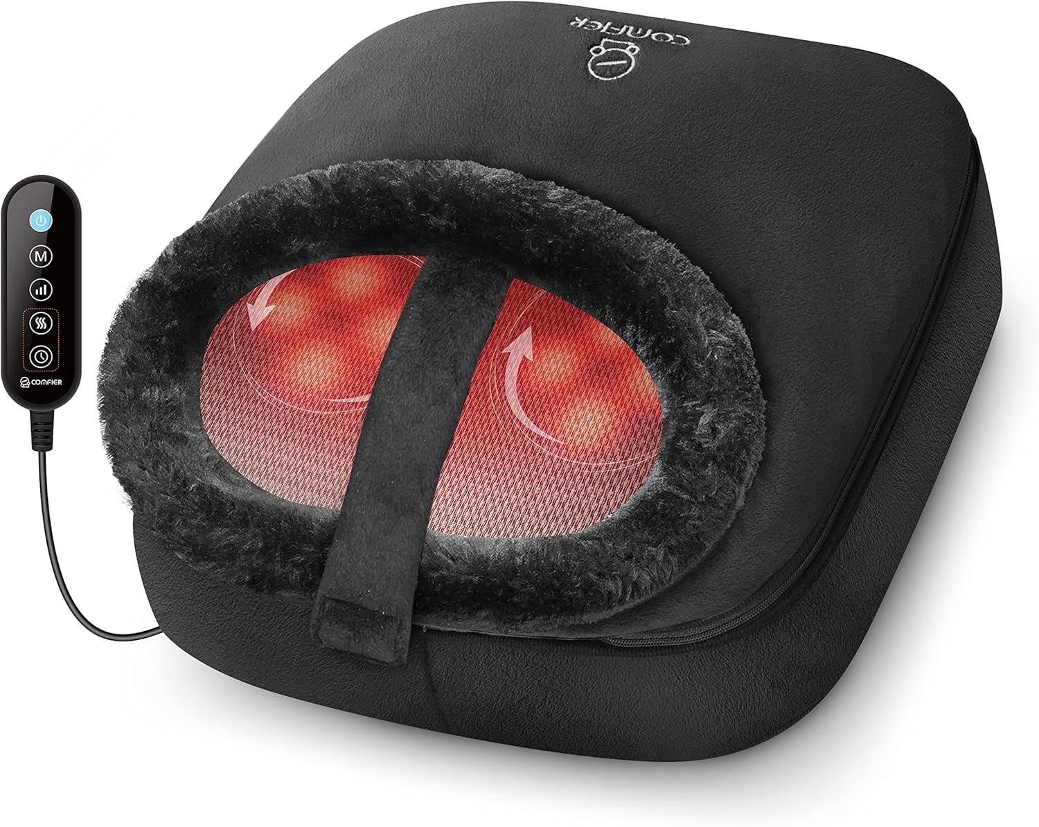 Shiatsu Foot Massager with Heat - 2-in-1 Foot & Back Relief for for All Sizes