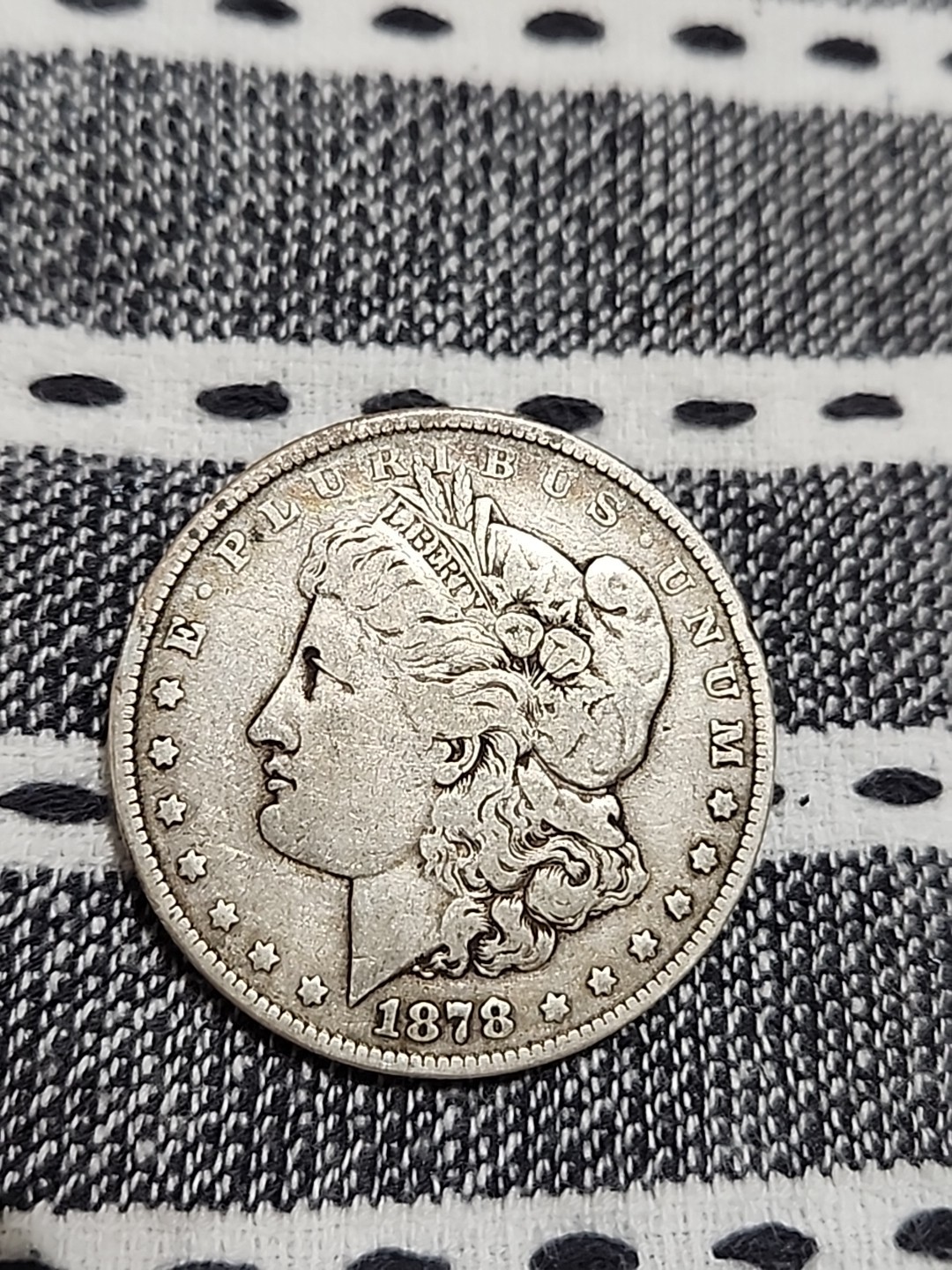 1878 Morgan Silver Dollar, Nice Terminal Toning Color