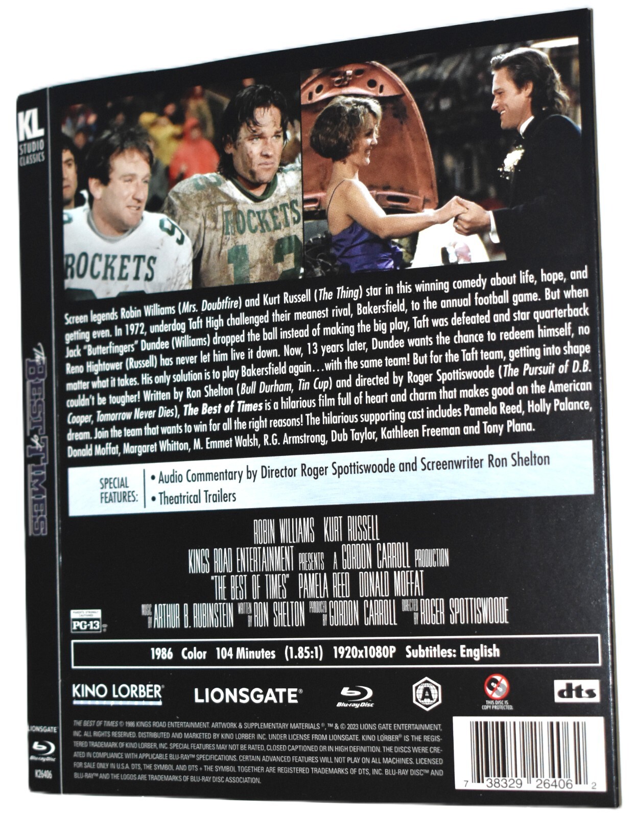 BD SLIPCOVER ONLY - Fits:    The Best of Times Kino US Blu-ray - SLIPCOVER ONLY