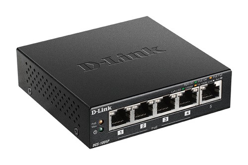 D-Link-New-DGS-1005P _ UNMANAGED 5 PORT POE SWITCH WITH 30W POE PORTS 