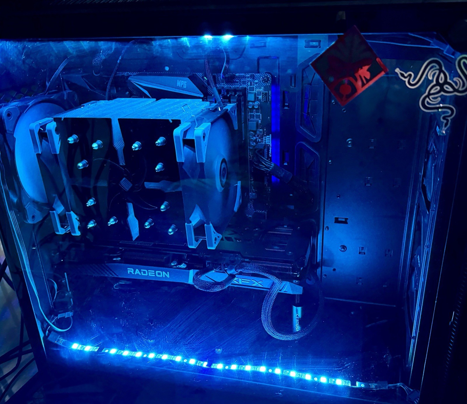 AMD Ryzen 7 5800X3D Gaming Tower, RX 6700 XT SWFT 12GB DDR6, 32GB Ballistix DDR4