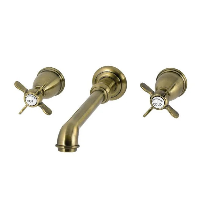 Kingston Brass KS7023BEX 13 x 8.31 x 1.06 in. Essex Two-Handle Wall Mount Rom...