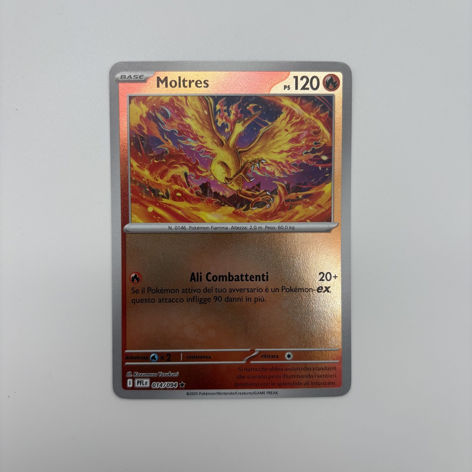 Pokemon Card Moltres Holo (IT) | Spectral Flames 014/094