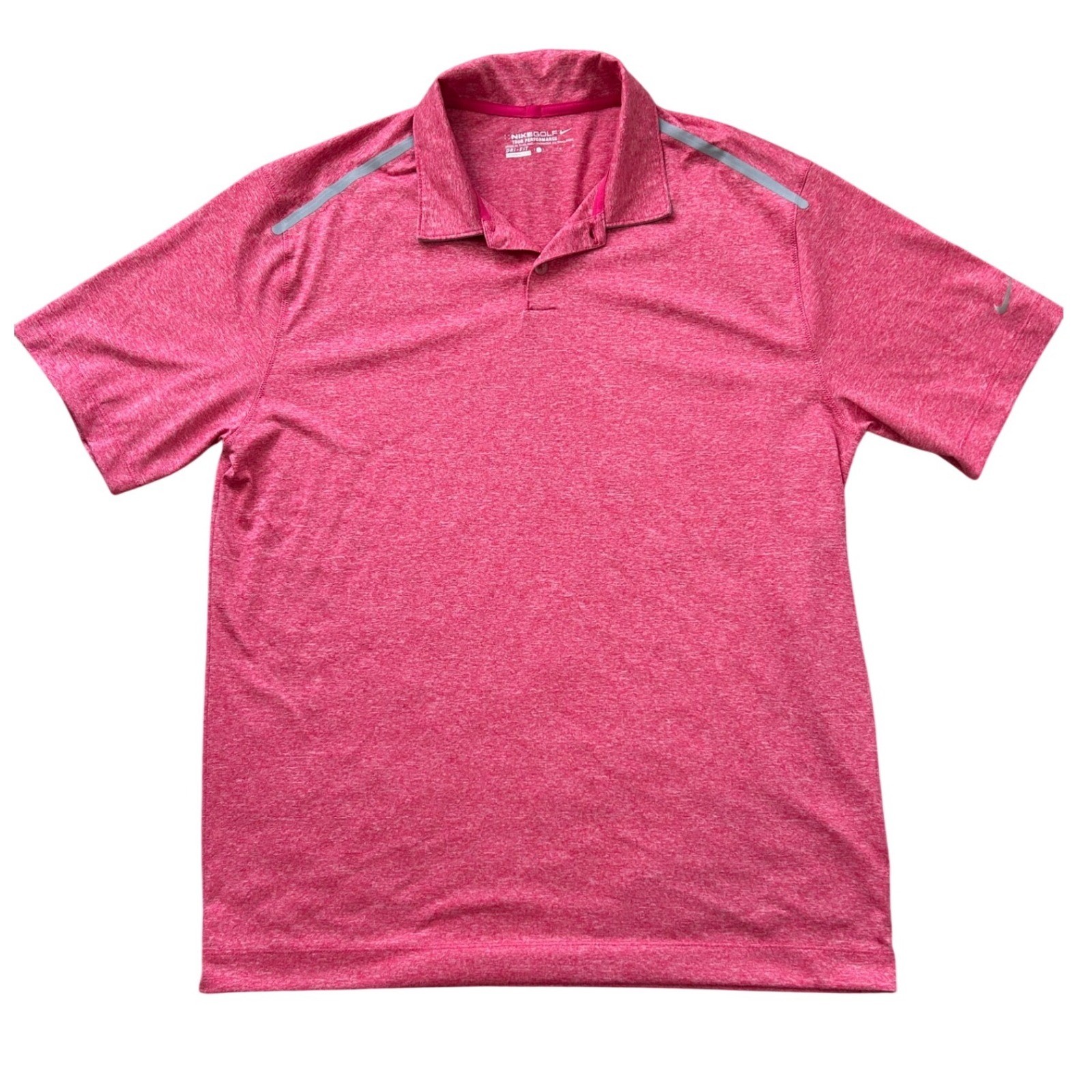 Nike Golf Tour Performance Men's Dri-FIT Polo Shirt Light Cherry Red Pink Large
