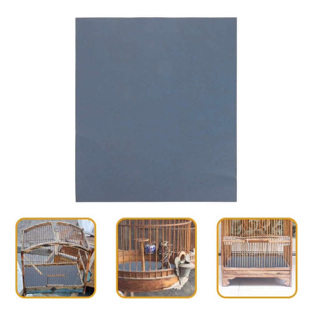 10 Sheets Bird Cage Liner Pet Sandpaper Birdcage Gravel for Birds