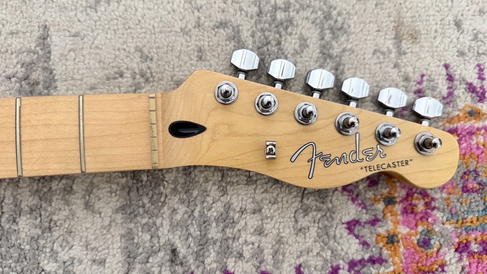 Fender Squier Telecaster Neck Maple Fretboard - Updated Logo&  Amber Nitro Relic