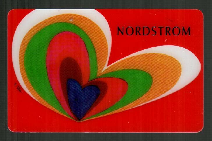 NORDSTROM Expanding Heart ( 2012 ) Gift Card ( $0 )