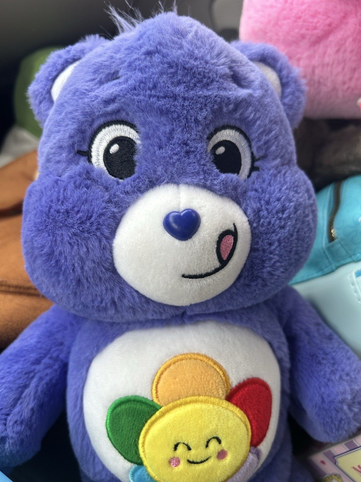 Care Bears SOFT PURPLE HARMONY BEAR 14" Plush Stuffed Animal TOY 2021-