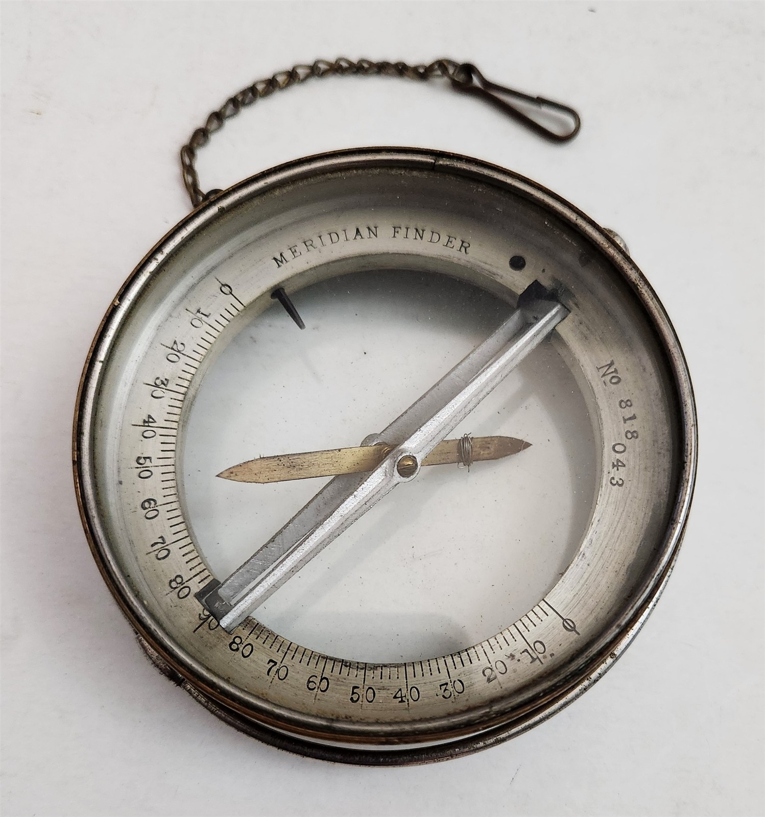 RARE antique MERIDIAN FINDER marked patent pending and # NAVIGATION INSTRUMENT