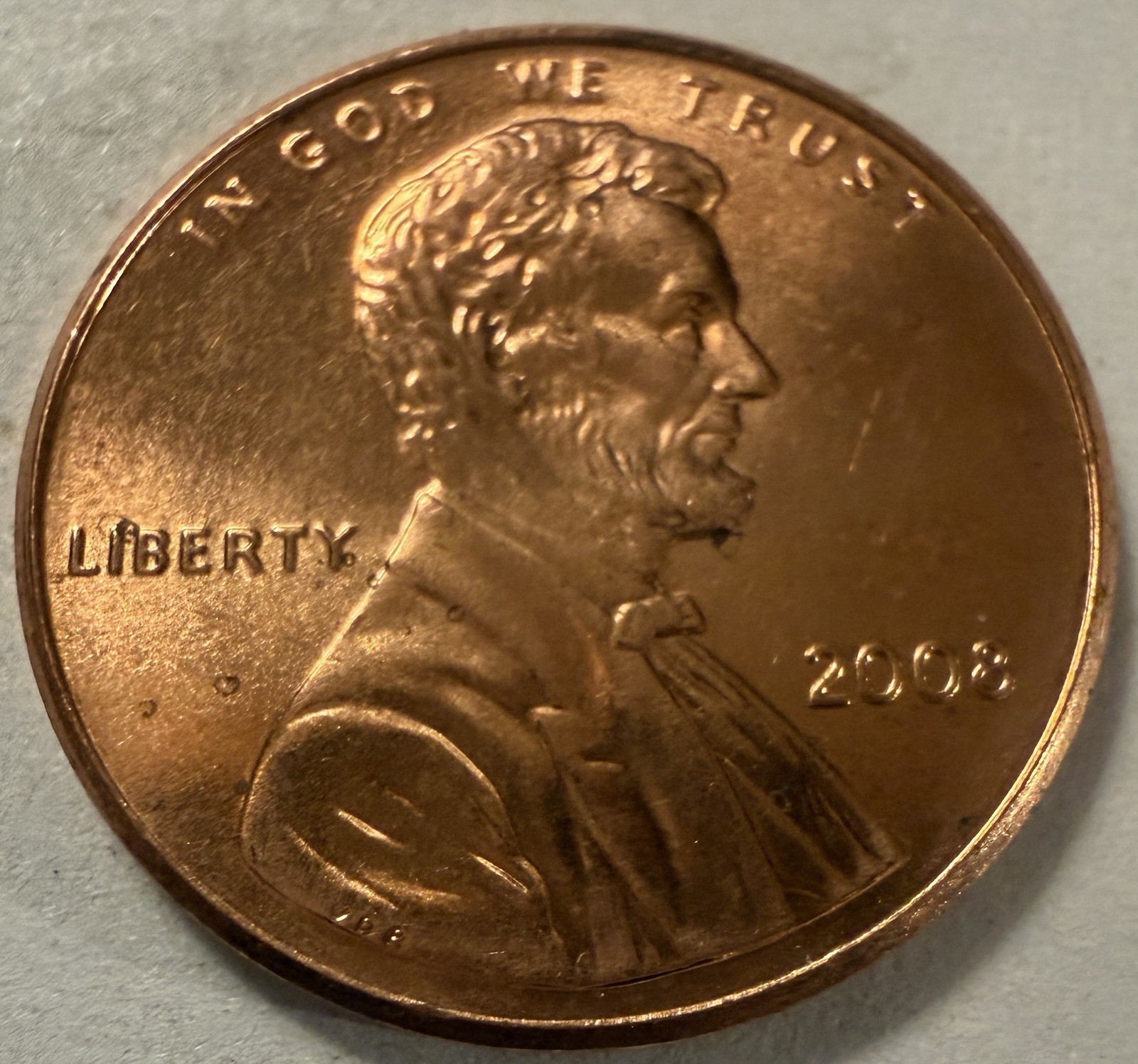 2008 Lincoln Memorial Penny DDO On Obverse & Close AM On Reverse (#409)