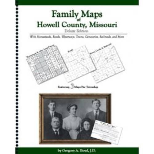 Genealogy Family Maps Cemetery Howell County, Missouri MO