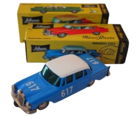 Schuco Micro Racer Mercedes Benz 220S Art 01701 Tin Toy Vintage Japan Showa Era