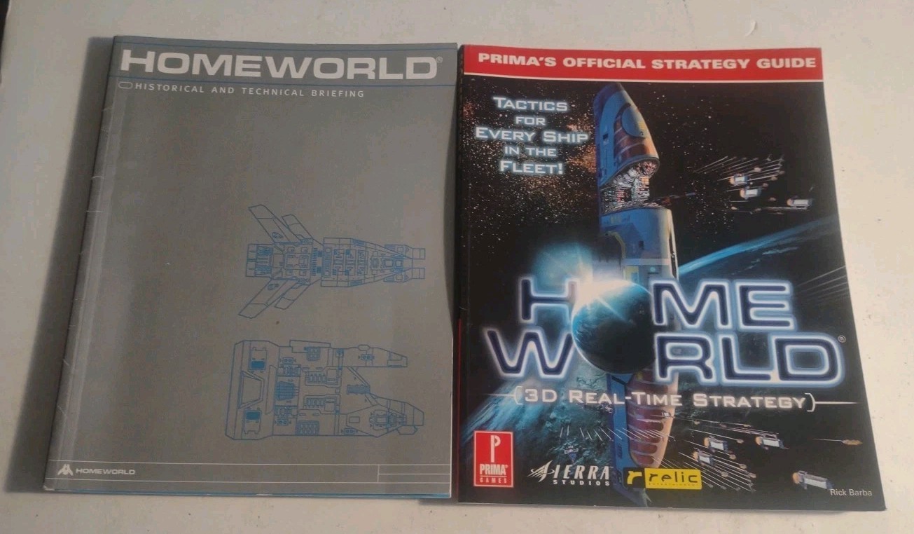 Lot of 2 HOMEWORLD: Historical & Technical Briefing & Prima's Official Strategy 