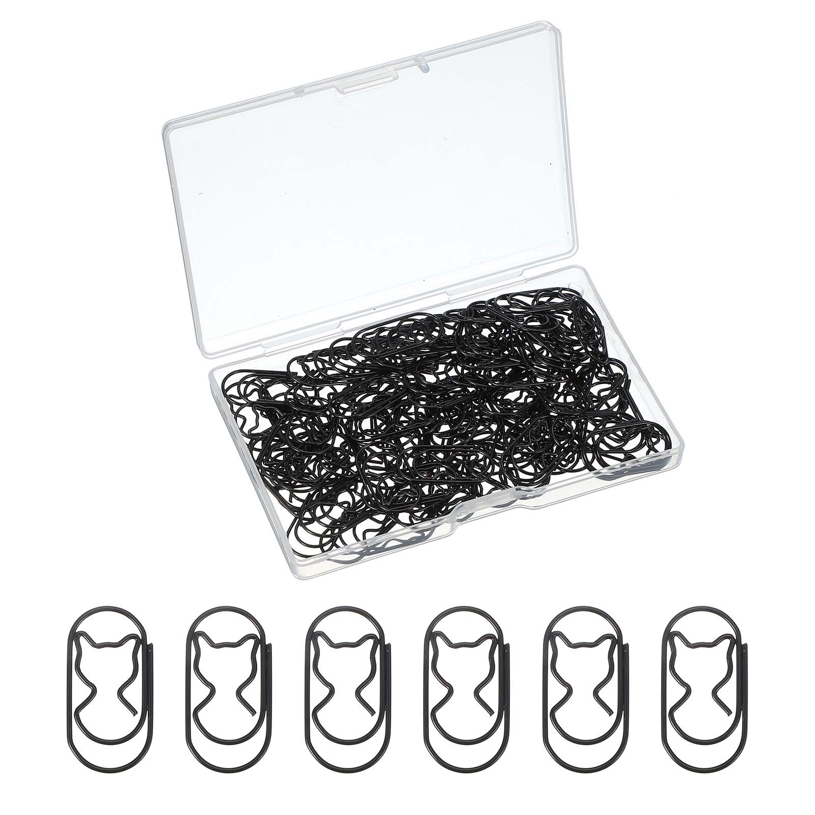 100pcs cat paper clip 22mm black