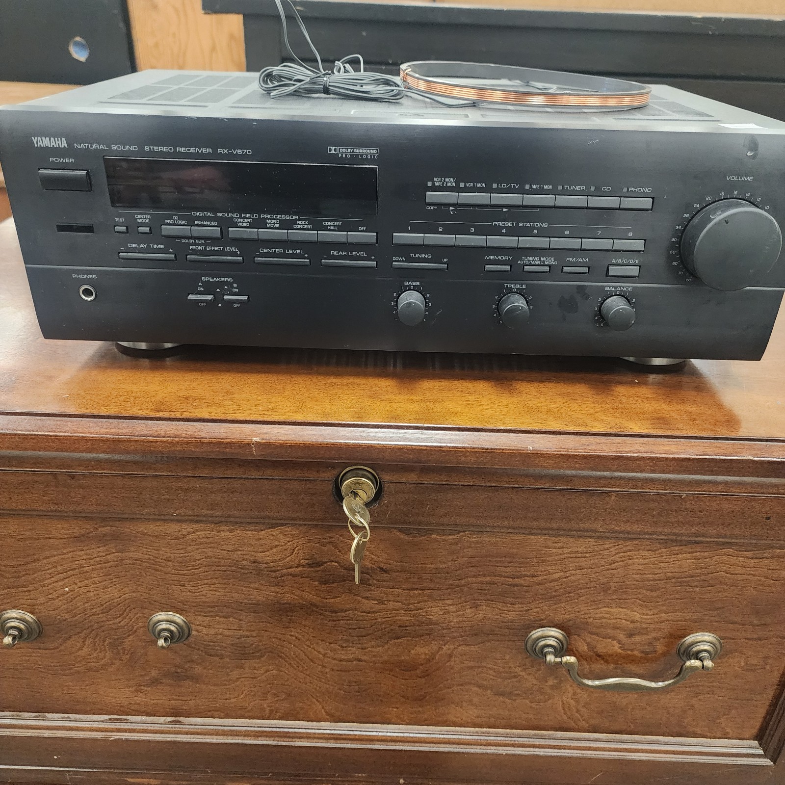 Yamaha RX-V670 Natural Sound 5.1 Stereo Receiver 240W Dolby Pro Logic J4