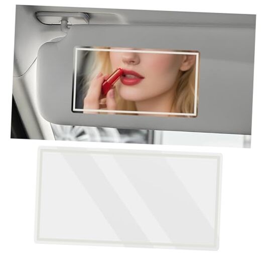 HD Car Mirror Vanity,5.90×3.12 Inch Self-Adhesive Car Visor Ordinary Style