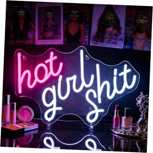 Pink Girl Neon Sign for Wall Decor Led Neon Signs Light Up Sign Room Girl Pink