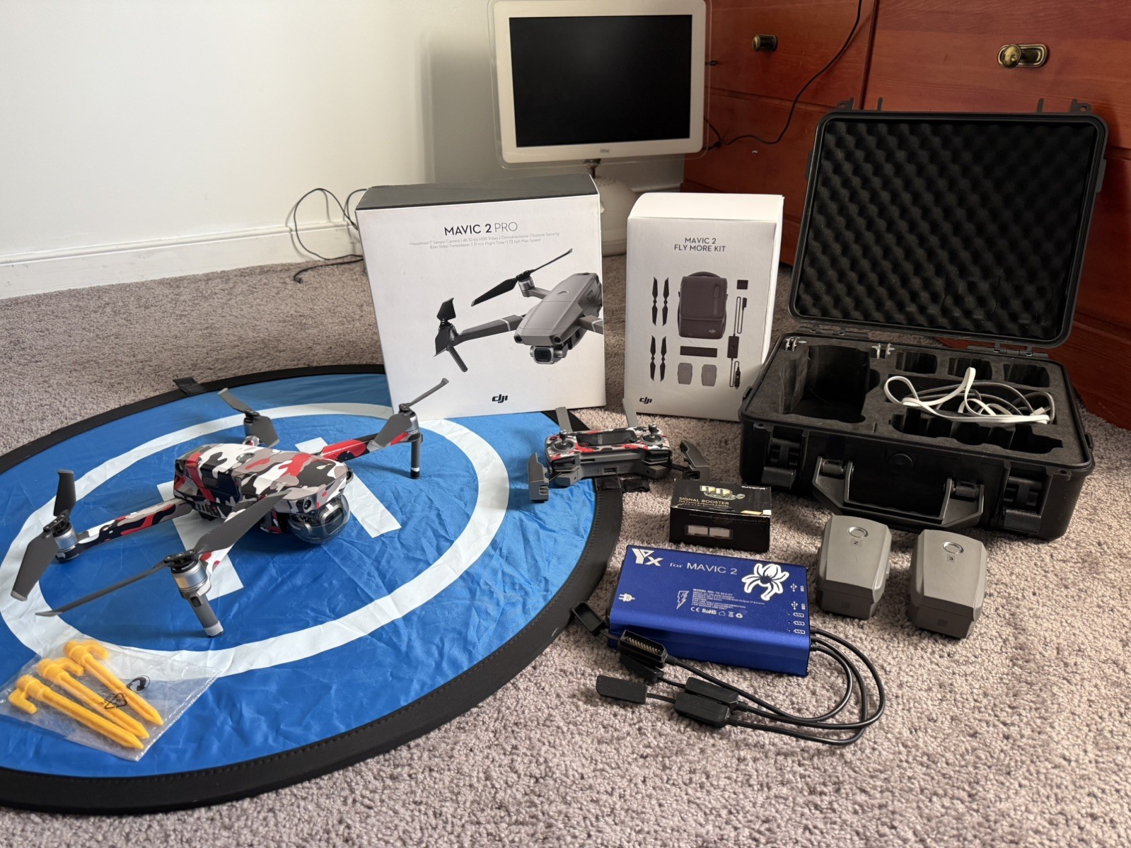 DJI Mavic 2 Pro 4K Obstacle Sense Drone with Fly More Kit and Accessories