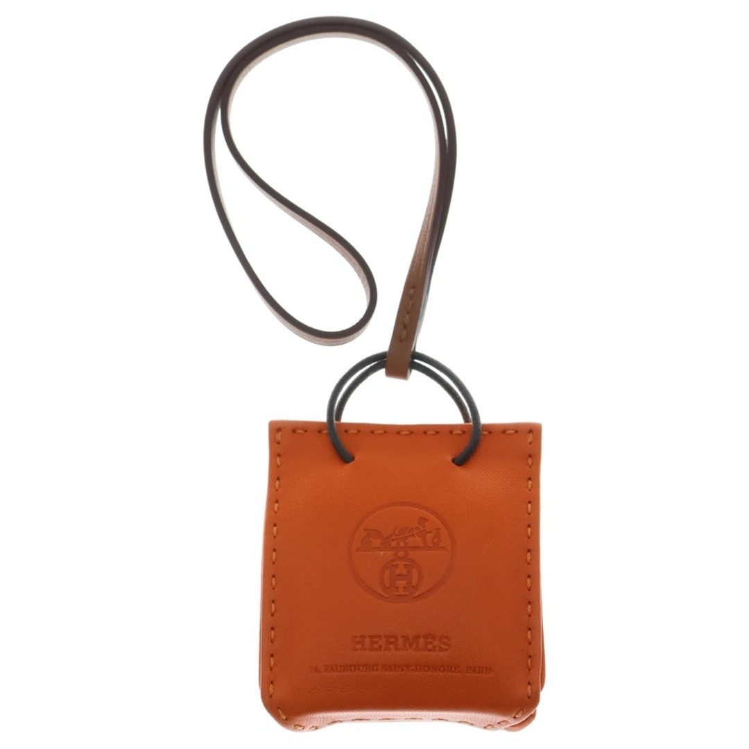 HERMES Sac Orange Anumiro Charm Y Engraved Used b78ec2d583ddcdcc9b0efebc3a940c0b