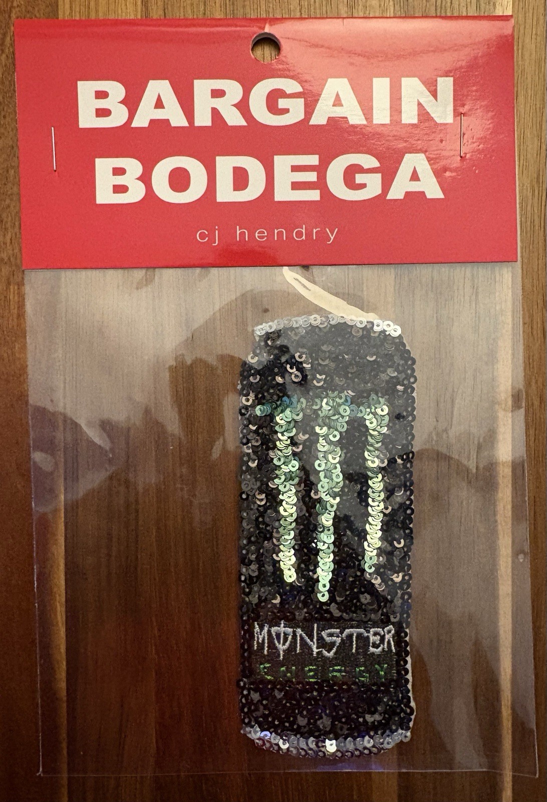 SEALED BRAND NEW Cj Hendry Bargain Bodega LMTD Edition Sequin Patch MONSTER CAN