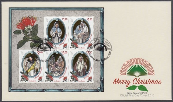 NEW ZEALAND FDC 2018 CHRISTMAS M/S (ID:FC346 (7/11)