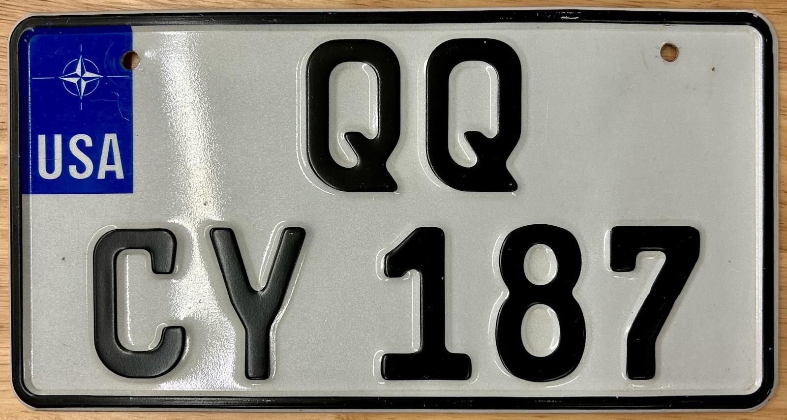 US Armed Forces Military License Plate Germany USA European Overseas QQ