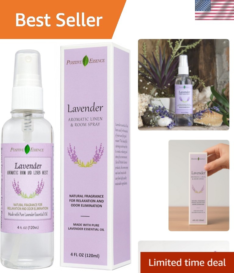 Lavender Room and Pillow Spray, Natural Aromatherapy Sleep Spray with Lavende...