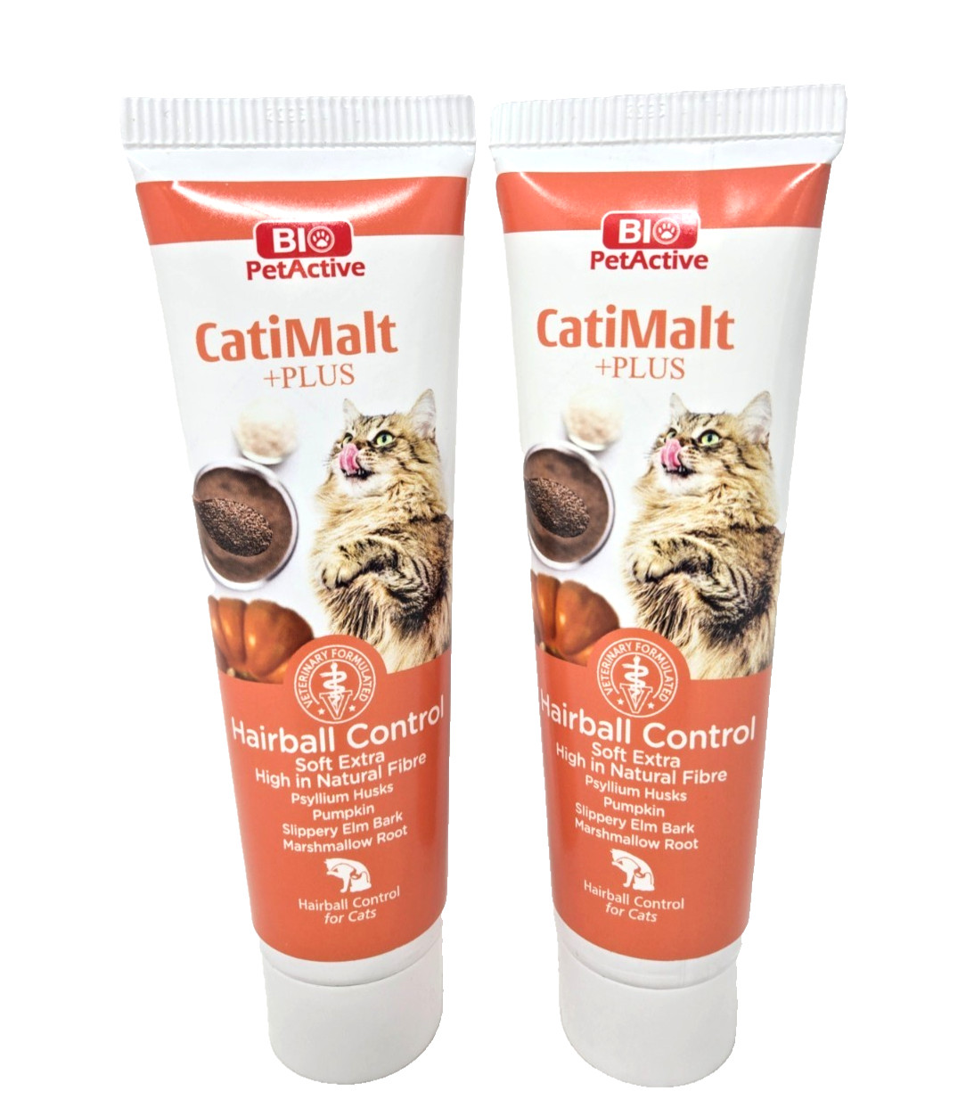 BIO PetActive CatiMalt +PLUS Hairball Control For Cats, 3.38 fl oz, (2 Pack Set)