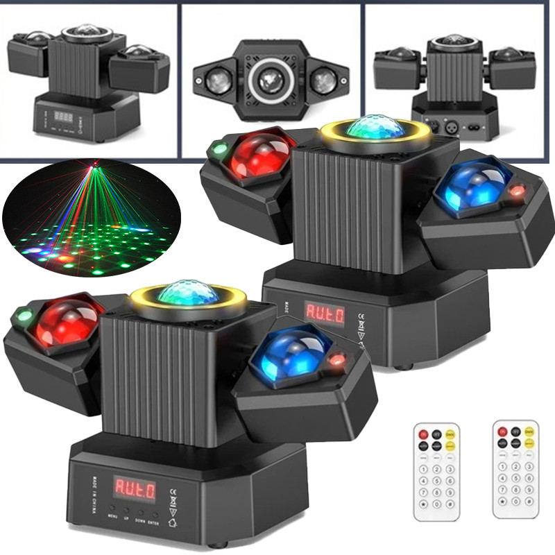 Party Laser RGBW LED Moving Head Light Disco Stage Lighting Beam DMX512 Party DJ