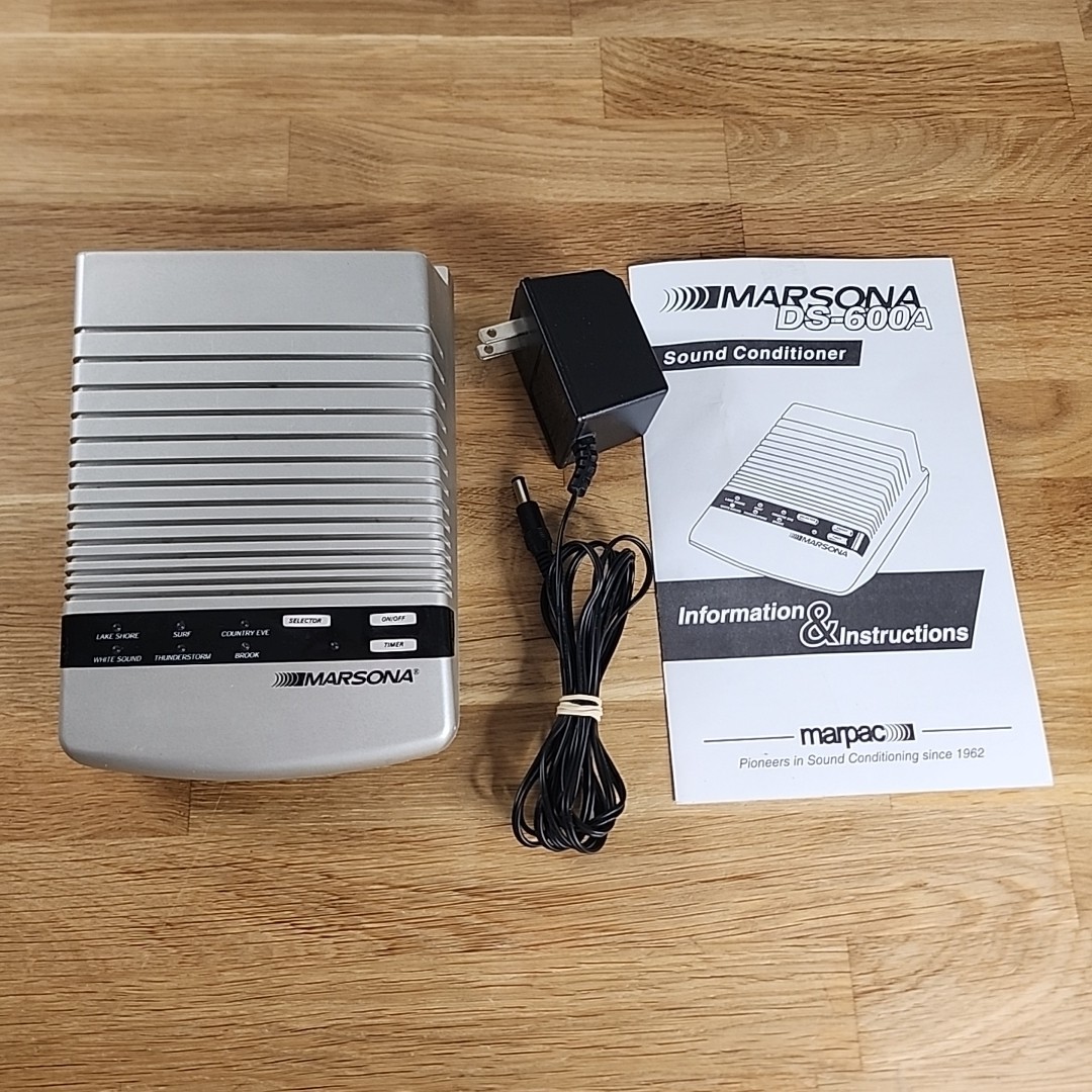 Marpac Marsona DS-600A Sound Machine Portable Travel White Noise Instructions