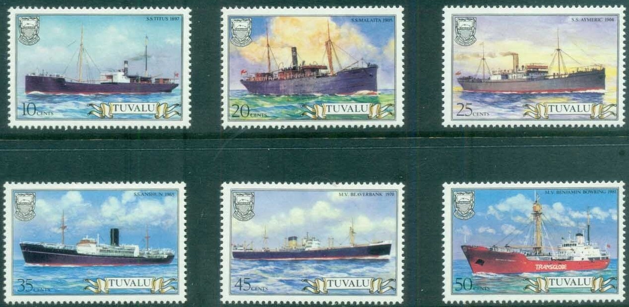 Tuvalu 1984 SG235-240 Ships set MNH