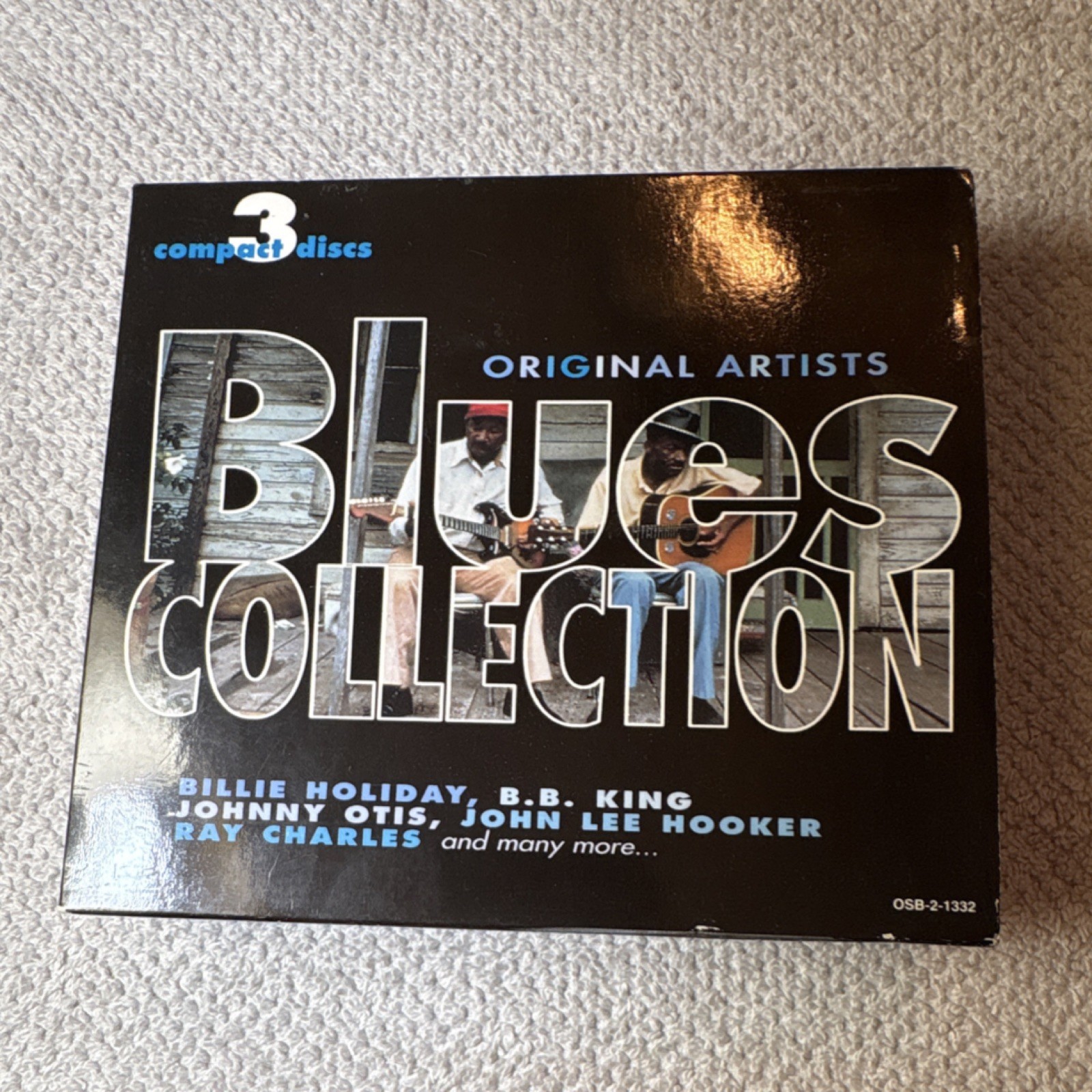 Blues Collection 3-CD Box Set Billie Holiday B.B. King Ray Charles 1997 Madacy