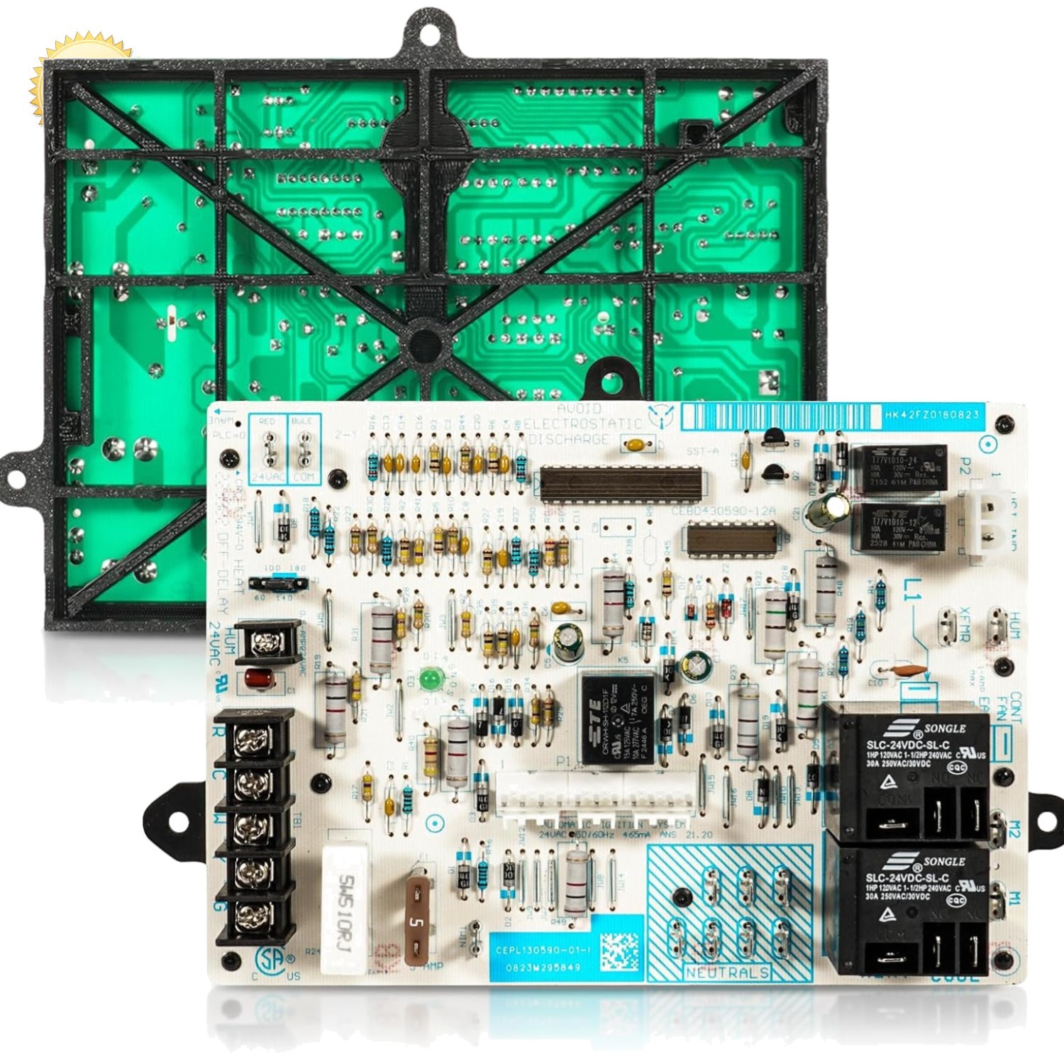 Carrier OEM Furnace Control Board for Models 359AAV036060AAAA, 58HDX060