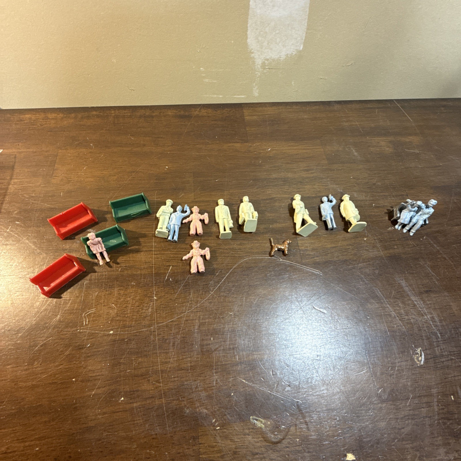 1950-60s  Marx Style - Train Set Accessories, Miniature Figurines .