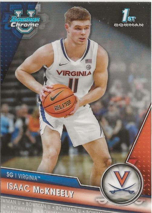 2023-24 Bowman Chrome University Isaac McKneely RC Virginia UVa Cavaliers (A)
