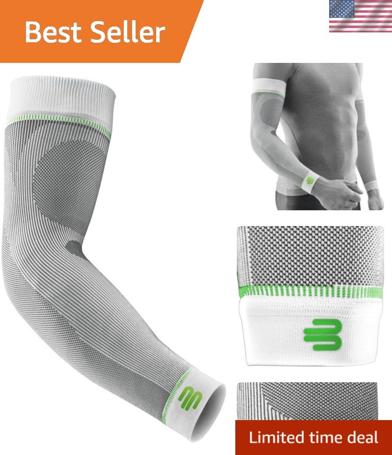 Sports Compression Arm Sleeves - Gradient Compression Improves Oxygen/Blood C...