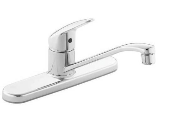 Moen CFG CA40511 Chrome Cornerstone Single Handle Low Arc Kitchen Faucet