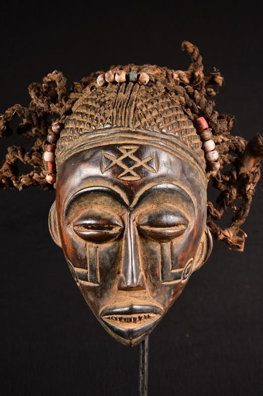 African Old Chokwe Raste Mask/Mask Dr Del Congo Africa Afrique 1471