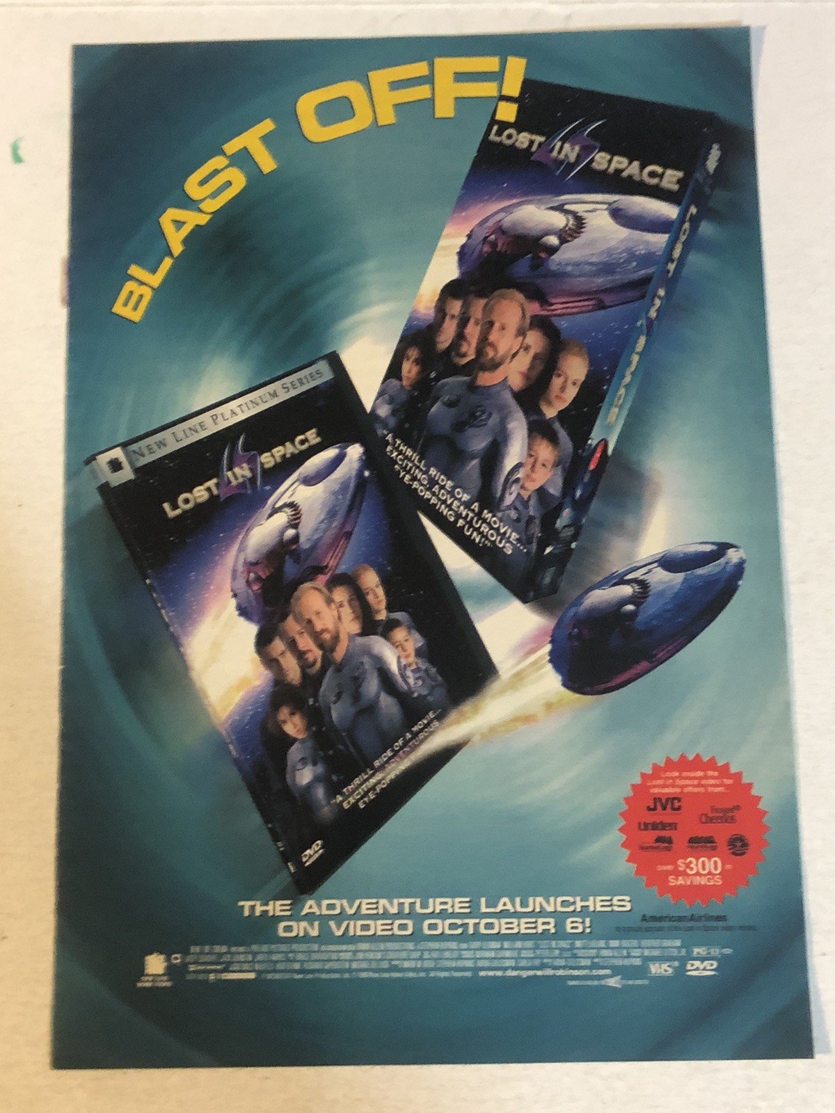 Lost In Space Movie Gary Oldman Heather Graham Vintage Print Ad Tpa27