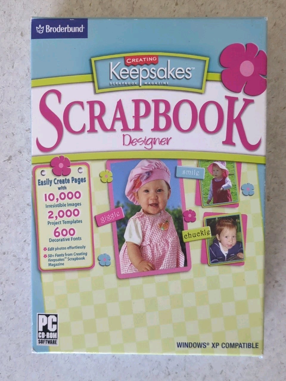 Broderbund Creating Keepsakes Scrapbook Magazine Designer PC CD-ROM Disc NEW!